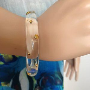 Clear Lucite bracelet